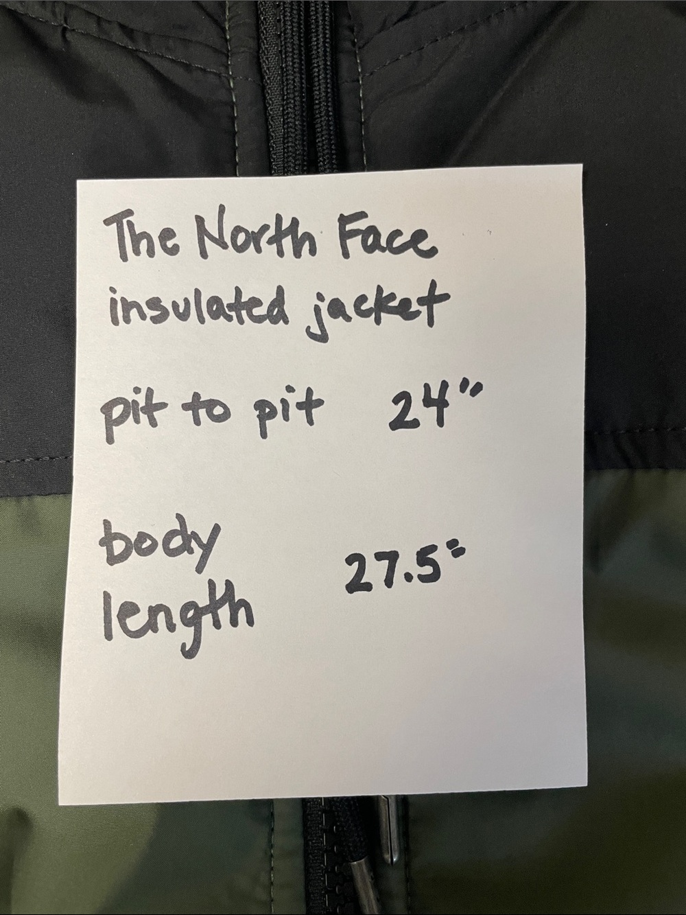 The North Face Men’s Hooded Puffer Jacket - Olive Green & Black - Picture 8 of 8
